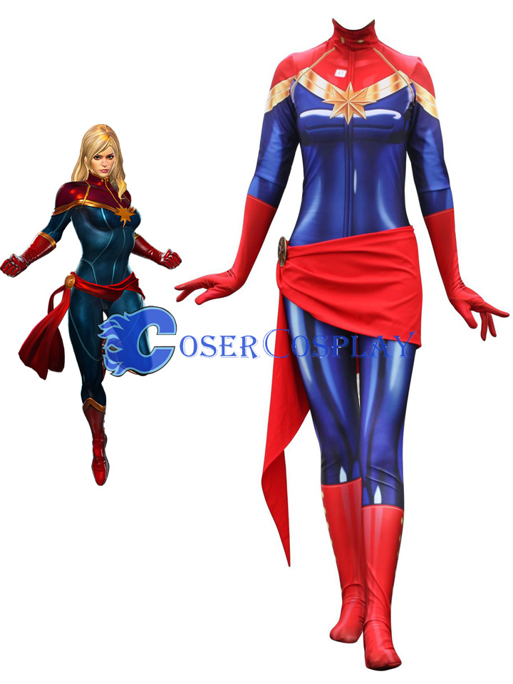 2018 Captain Marvel Carol Danvers Halloween Costume